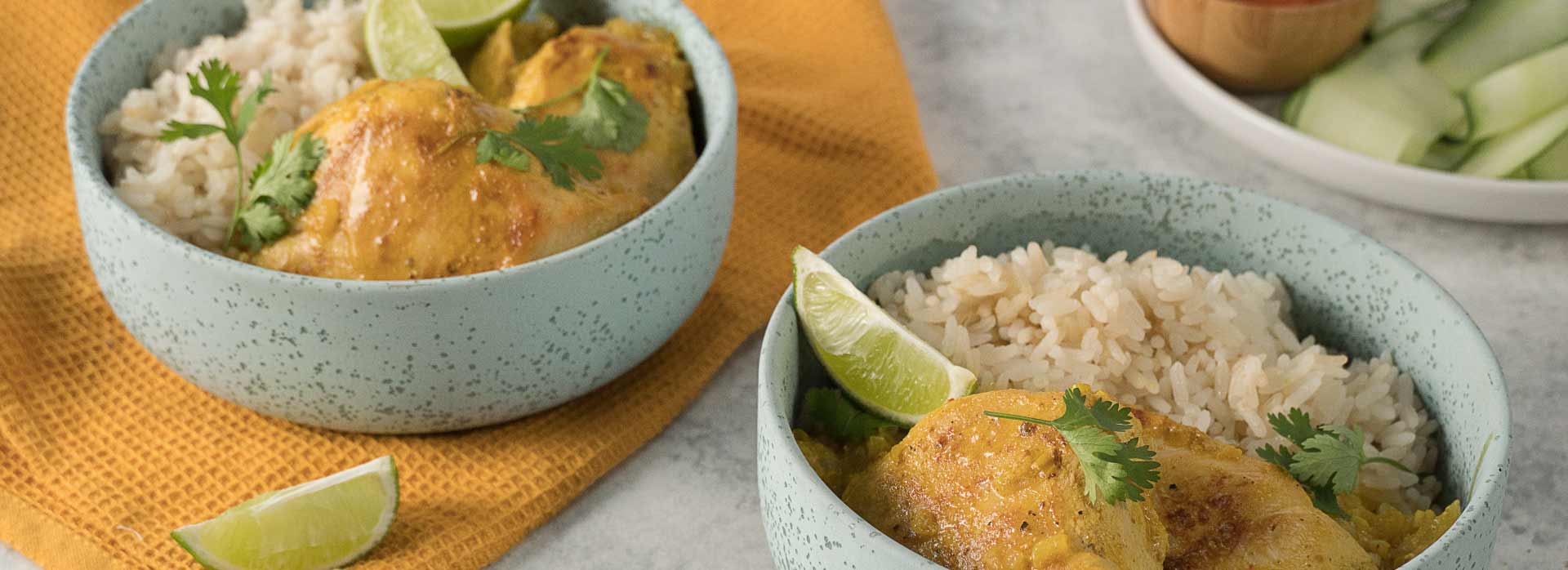 Delicioso curry de pollo